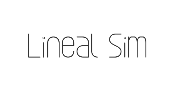 Lineal Simples ST font thumbnail